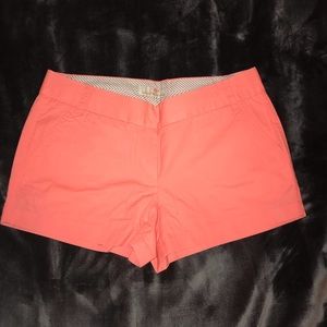 Salmon J. Crew 3” inseam shorts
